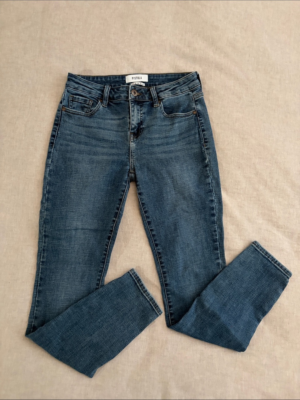 pistola Dark Medium Blue Skinny Jeans